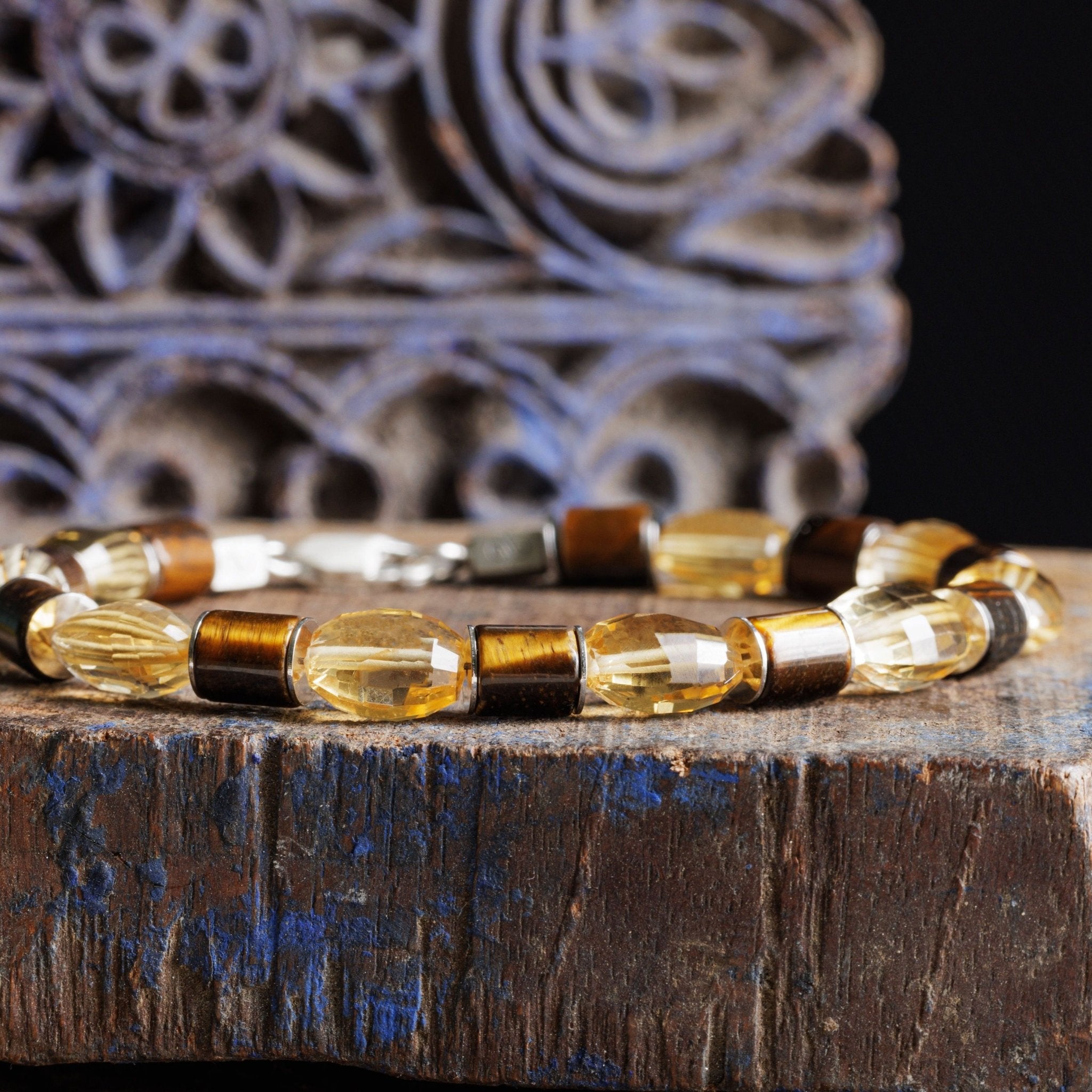 Citrine - Tiger Eye Bracelet I (6-9mm)