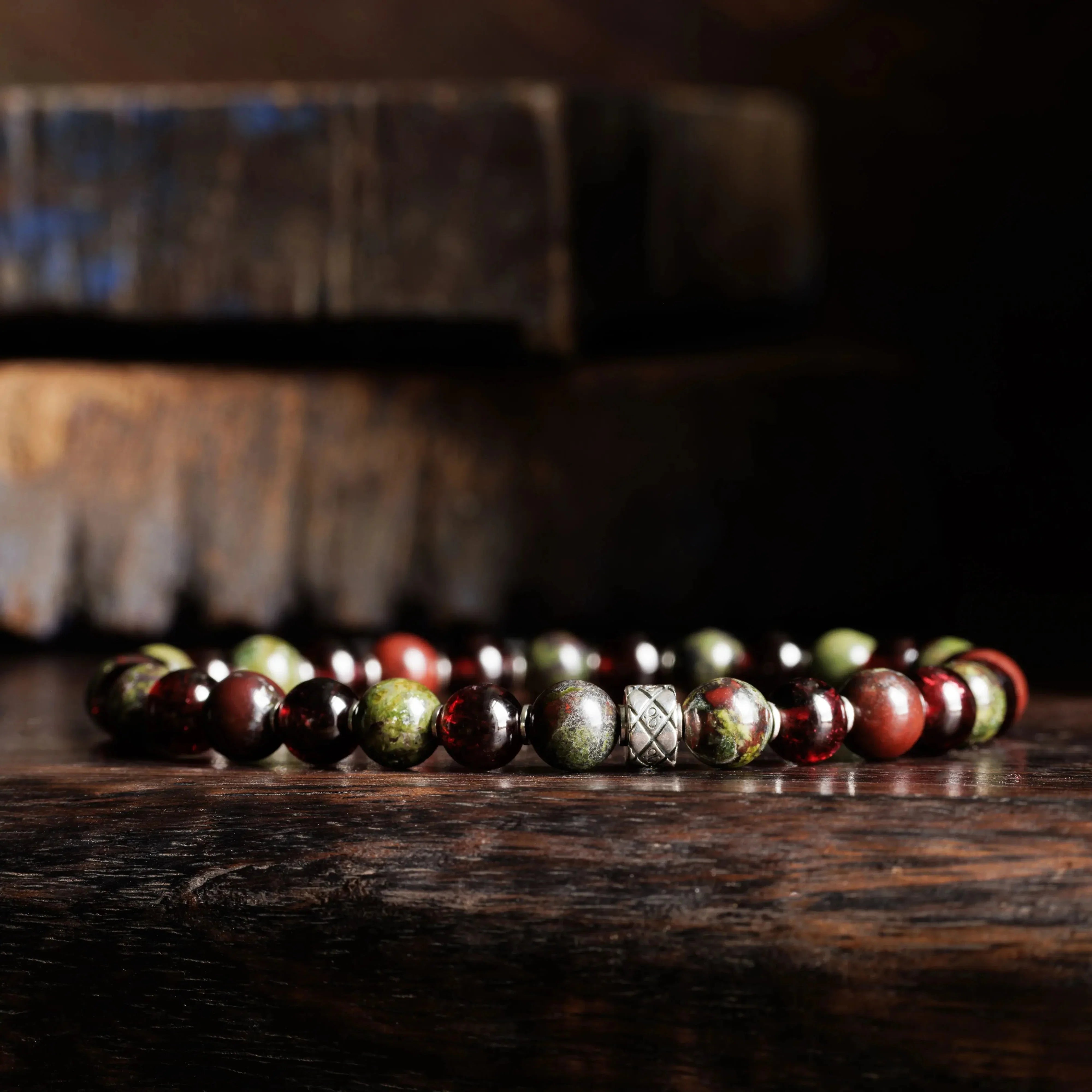 Dragon Blood Jasper - Red Garnet Bracelet X (6mm)