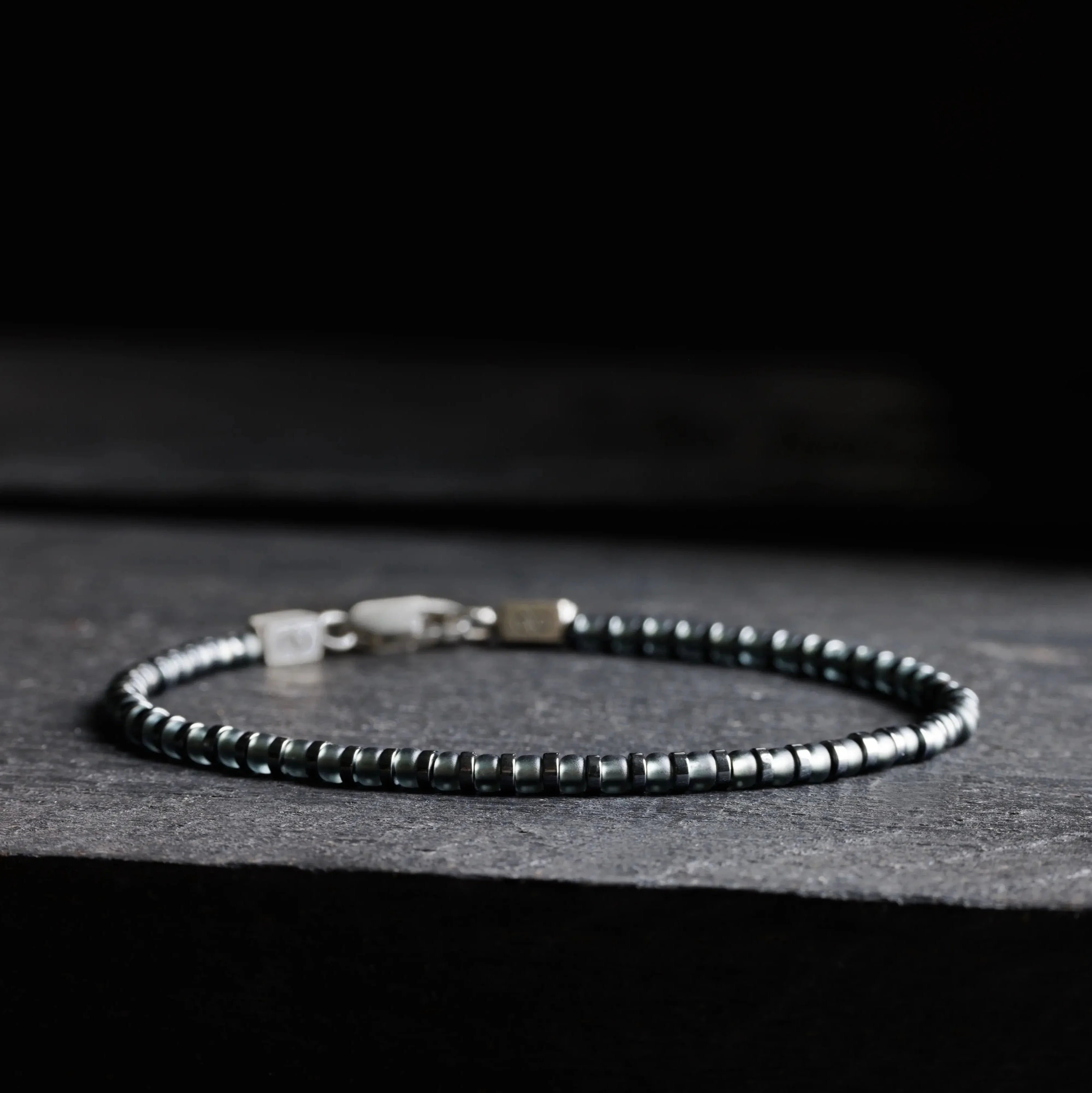 Hematite - Silver Grey Bracelet I (3mm)