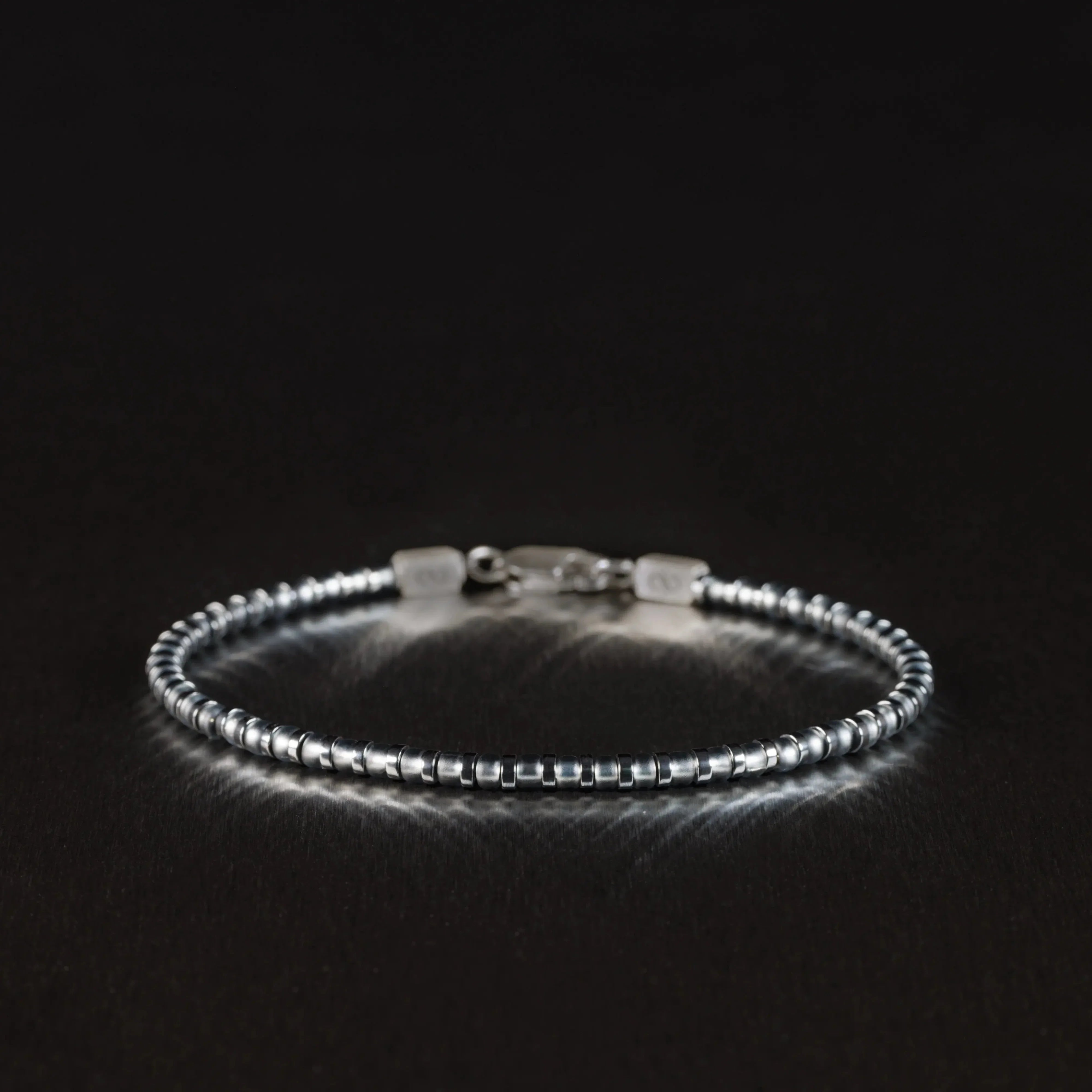 Hematite - Silver Grey Bracelet I (3mm)