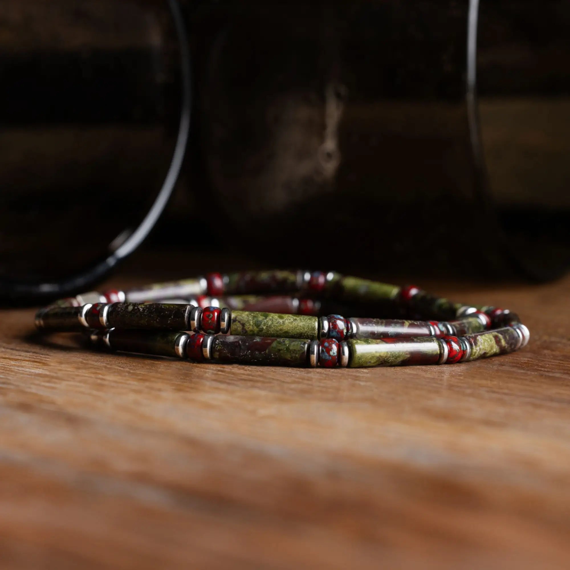 Dragon Blood Jasper Bracelet V (4mm)