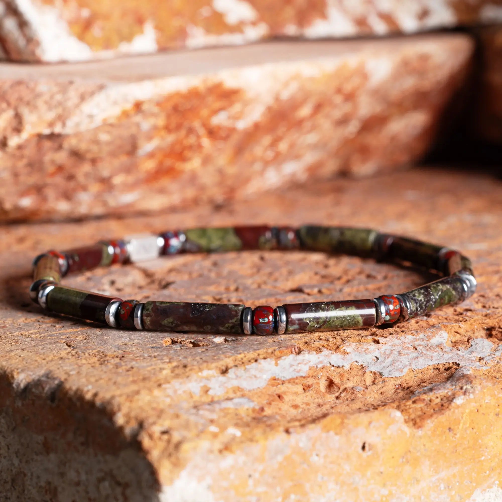 Dragon Blood Jasper Bracelet V (4mm)