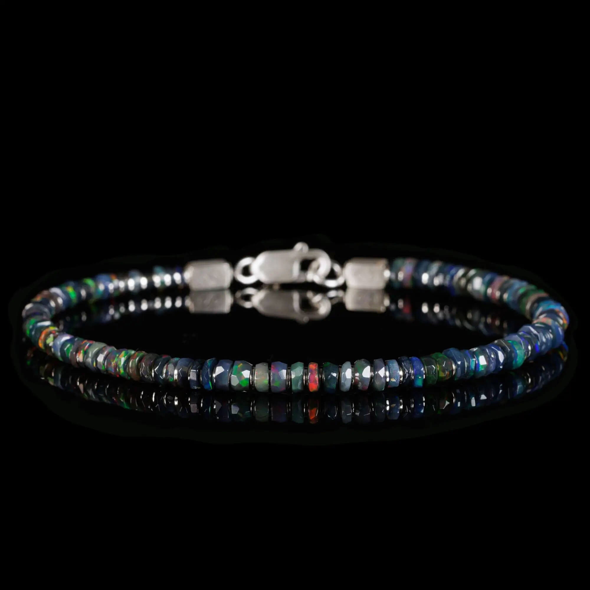 Wollo Black Opal Bracelet IX (3-4mm)