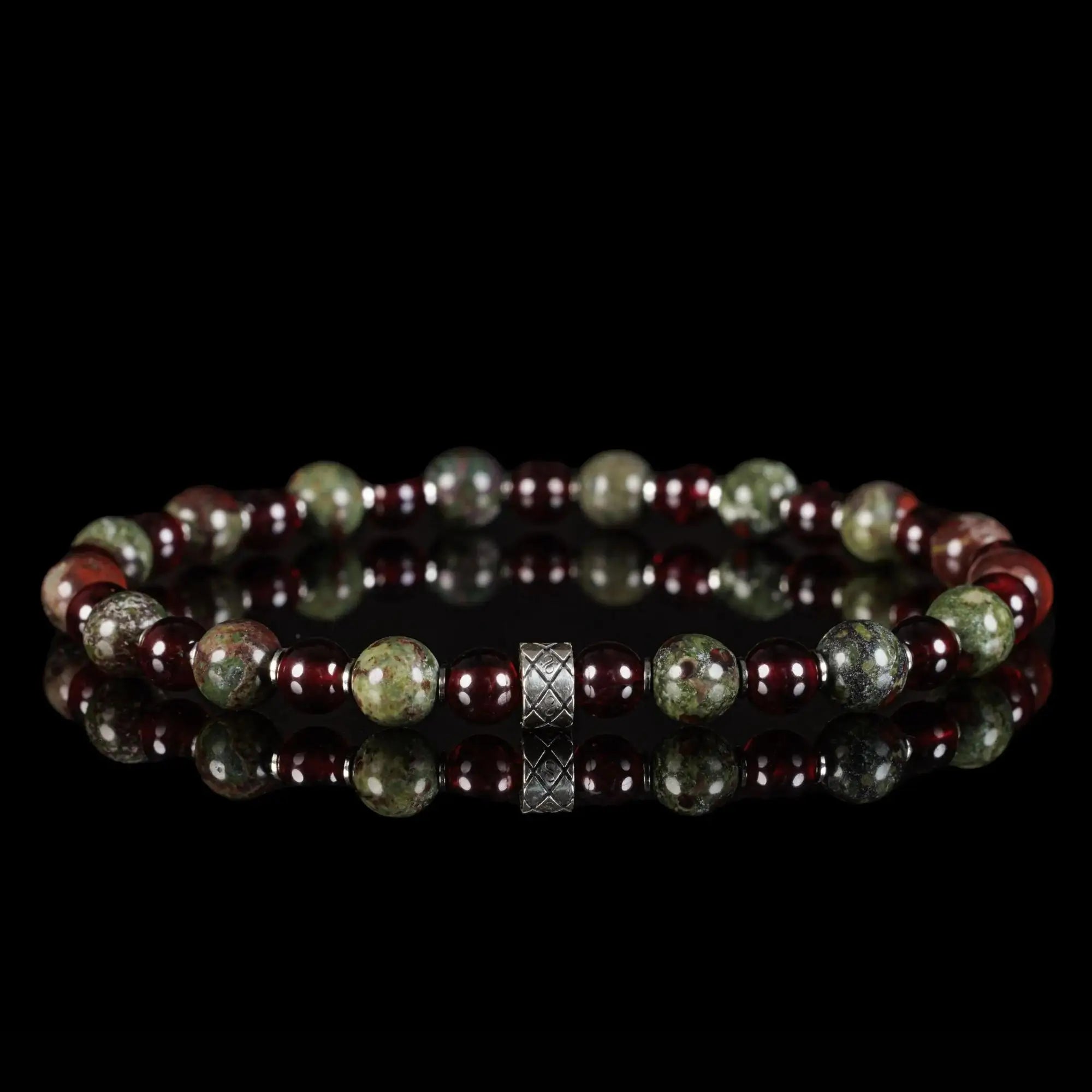 Dragon Blood Jasper - Red Garnet Bracelet X (6mm)