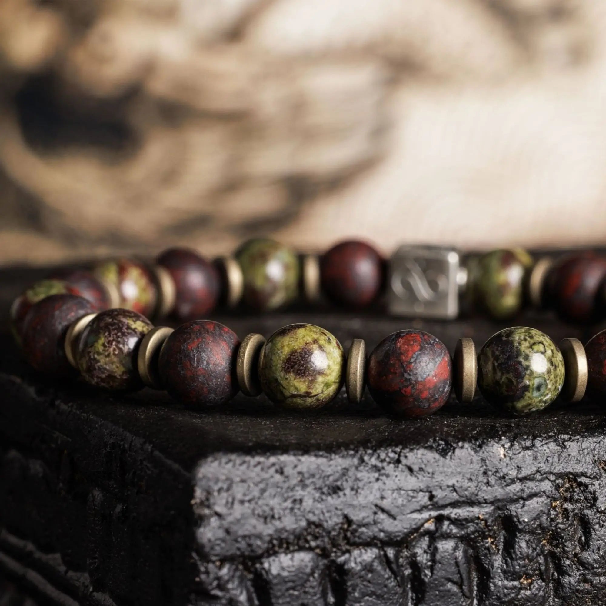 Dragon Blood Jasper Bracelet XI (8mm)